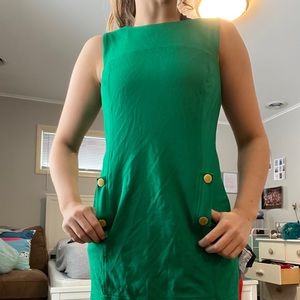 Vince Camuto Dress Sleeveless Sheath Gold Button detail! 😘